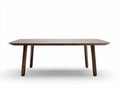 Wooden dining table for indoor use 150 x 80 x 75cm brown color