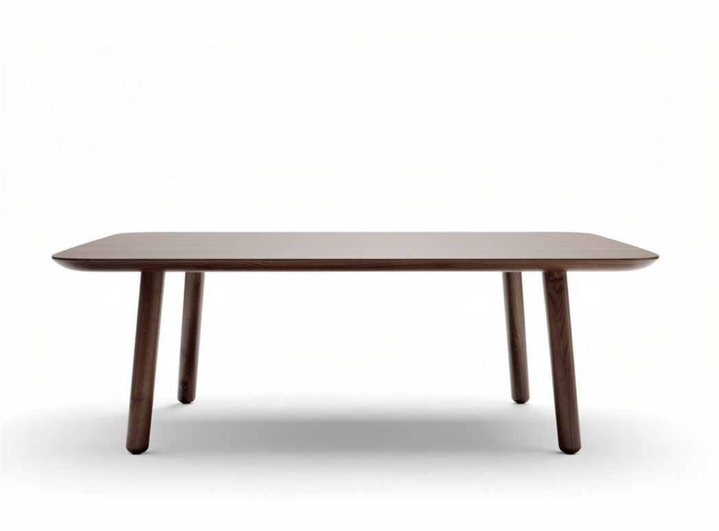 Wooden dining table for indoor use 150 x 80 x 75cm brown color